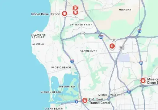 San Diego Metro service area